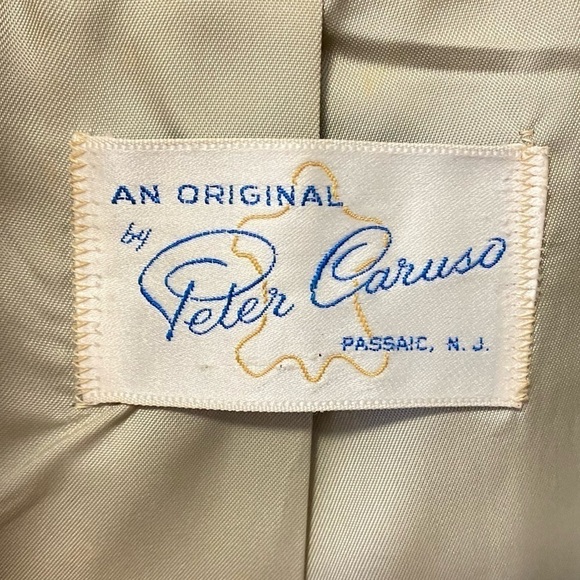 Vintage Fur Trimmed Opera Coat Gray Leather Silver Fox Jacket MobWife Womens S/M - Picture 9 of 13